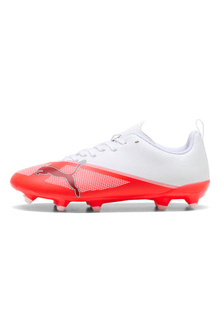 Scarpe da Calcio Bianche e Rosse Puma Ultra 7 Play Fg/Ag Jr