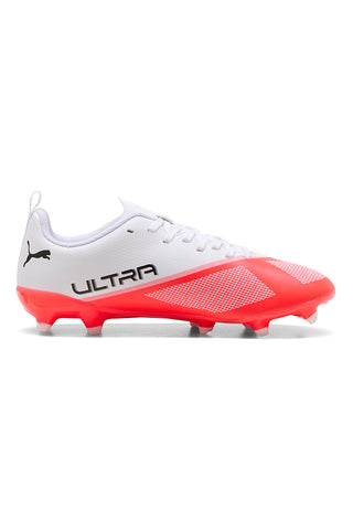 Scarpe da Calcio Bianche e Rosse Puma Ultra 7 Play Fg/Ag Jr