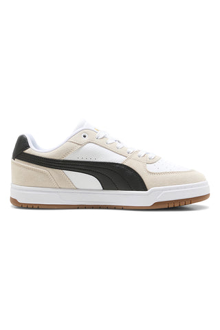 Weiße und beige Sneaker mit schwarzen Details: Puma Caven III OG