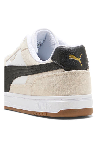 Weiße und beige Sneaker mit schwarzen Details: Puma Caven III OG