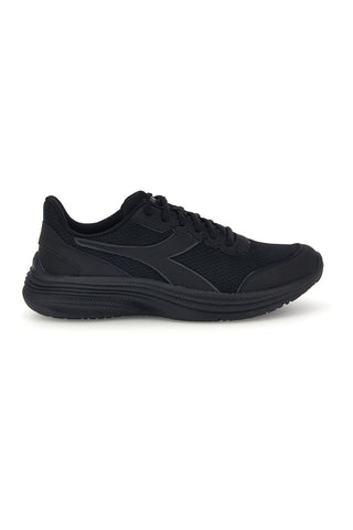 Schwarze Sneaker mit perforiertem Obermaterial und dämpfender Sohle: Diadora Eagle 9