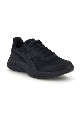 Schwarze Sneaker mit perforiertem Obermaterial und dämpfender Sohle: Diadora Eagle 9