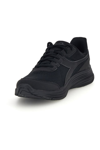 Schwarze Sneaker mit perforiertem Obermaterial und dämpfender Sohle: Diadora Eagle 9