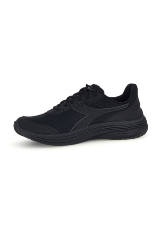 Schwarze Sneaker mit perforiertem Obermaterial und dämpfender Sohle: Diadora Eagle 9