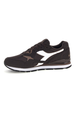 Sneakers marroni con logo a contrasto Diadora N.92