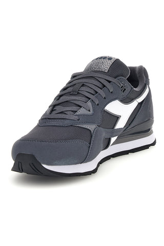 Sneakers grigie con logo a contrasto Diadora N.92