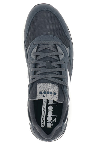 Sneakers grigie con logo a contrasto Diadora N.92