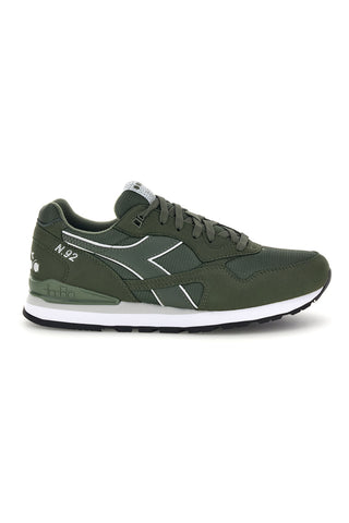 Sneakers verdi con inserti in mesh e logo laterale Diadora N.92