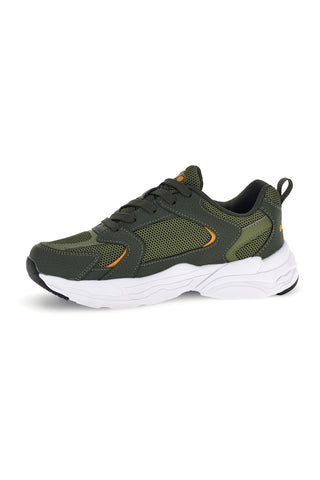Sneakers Verdi con Dettagli Arancioni Diadora Alley Gs