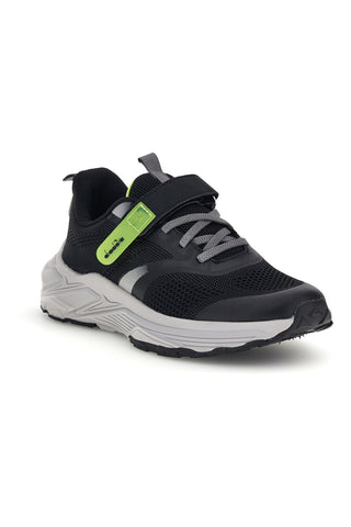 Sneakers Nere con Dettagli Verde Fluo Diadora Snipe 4 Jr