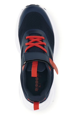 Blaue Schuhe mit Riemchen von Diadora Snipe 4 JR