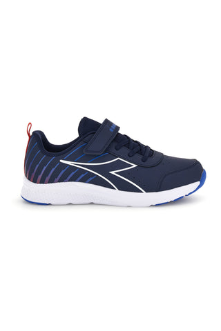 Sneakers blu leggere con velcro Diadora Falcon 6 SL JR V
