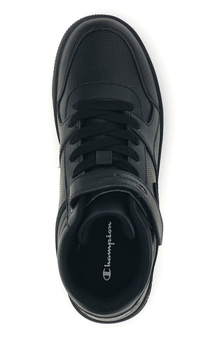 Schwarze High-Top-Sneaker mit Klettverschluss Champion RD18 MID
