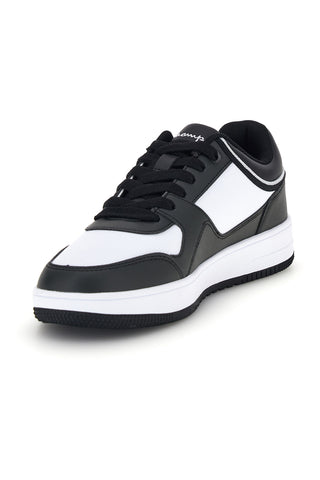 Sneakers bianche e nere con logo laterale Champion RD18 Low