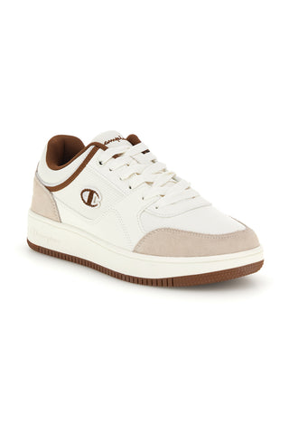Sneakers bianche con dettagli marroni Champion RD18 Low S