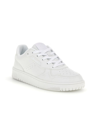 Sneakers Bianche con Logo in Tono Champion RS25