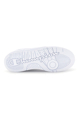 Weiße Sneaker im Basketball-Stil mit farblich abgestimmtem Logo Champion RD18 Heritage Low