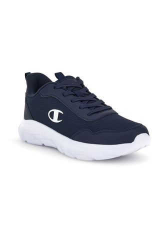 Sneakers blu con tomaia traforata e suola bianca Champion Fuze Low Cut Shoe