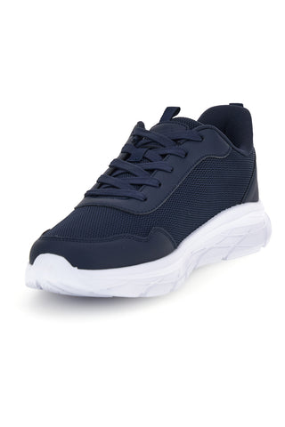 Sneakers blu con tomaia traforata e suola bianca Champion Fuze Low Cut Shoe