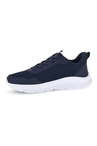 Sneakers blu con tomaia traforata e suola bianca Champion Fuze Low Cut Shoe