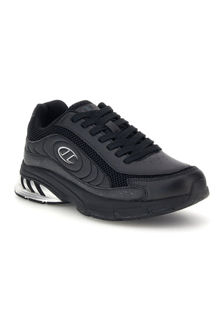 Sneakers nere stile running con inserto argento Champion Eagle Run