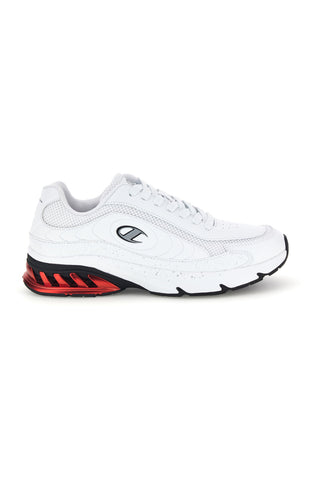 Sneakers bianche stile running con inserto rosso Champion Eagle Run
