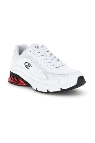 Sneakers bianche stile running con inserto rosso Champion Eagle Run