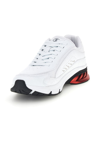 Sneakers bianche stile running con inserto rosso Champion Eagle Run