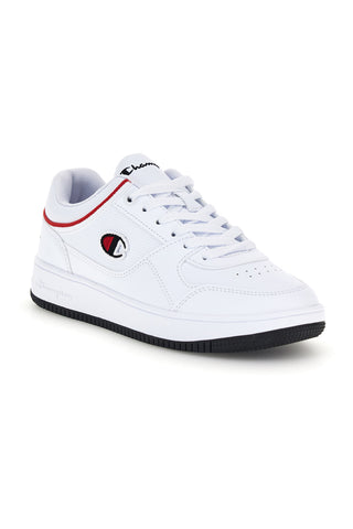 Weiße Sneaker mit roten Details Champion RD18 Low B GS