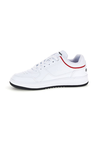 Weiße Sneaker mit roten Details Champion RD18 Low B GS