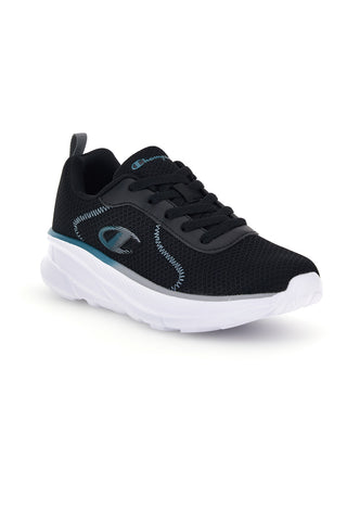 Schwarze Sneaker mit hellblauen Details Champion HRO J B GS Low Cut Shoe