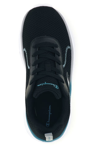 Schwarze Sneaker mit hellblauen Details Champion HRO J B GS Low Cut Shoe