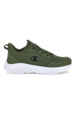 Militärgrüne Sneaker aus Mesh Champion Fuze U GS Low Cut