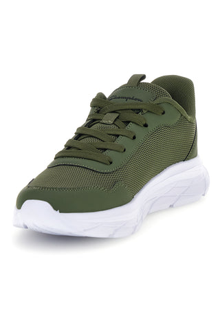 Militärgrüne Sneaker aus Mesh Champion Fuze U GS Low Cut