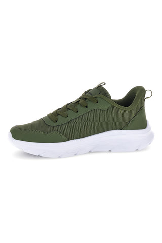 Militärgrüne Sneaker aus Mesh Champion Fuze U GS Low Cut