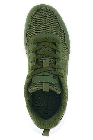 Militärgrüne Sneaker aus Mesh Champion Fuze U GS Low Cut
