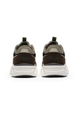 Beige- und braune Sneaker mit klobiger Sohle von Fila Recade