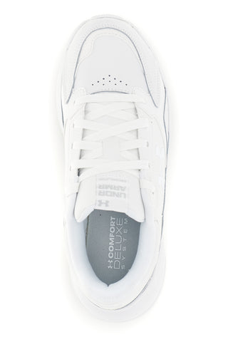 Sneakers bianche ammortizzate traspiranti Under armour UA Edge LTHR