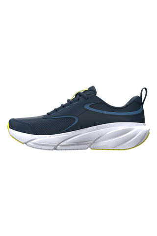 Scarpe da running blu navy con dettagli giallo lime Under armour Bgs Surge 5