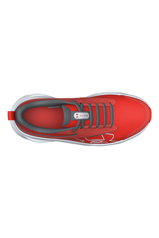 Scarpe da running rosse con dettagli grigi Under armour Bgs Surge 5