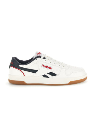 Sneakers bianche con dettagli blu e rossi Reebok Match Prime V2