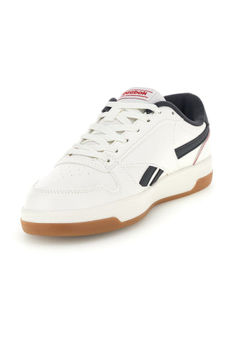 Sneakers bianche con dettagli blu e rossi Reebok Match Prime V2