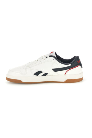 Sneakers bianche con dettagli blu e rossi Reebok Match Prime V2
