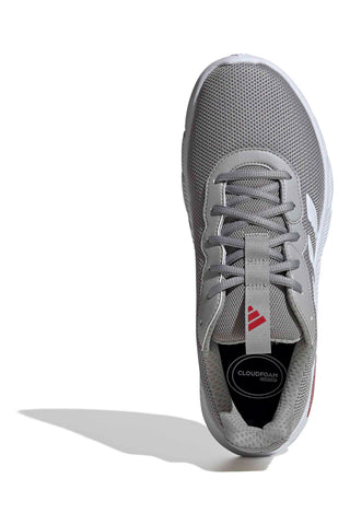Graue Sneaker aus Mesh mit breitem Fußbett und Arch Rise Adidas Cloudfoam Flex
