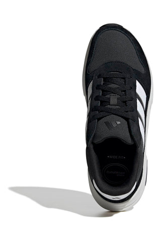 Scarpe da camminata nere e bianche con pianta larga Cloudfoam e Archrise Adidas Cloudfoam Flex Cuxxion 80S