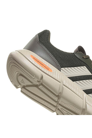 Sneakers verde oliva in mesh con Cloudfoam e Arch Rise a pianta larga Adidas Cloudfoam Flex-Laces