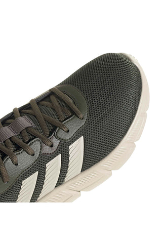 Sneakers verde oliva in mesh con Cloudfoam e Arch Rise a pianta larga Adidas Cloudfoam Flex-Laces