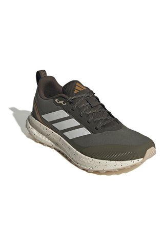 Scarpe da trail running verde militare water repellent con soletta Ortholite Adidas Runfalcon 5 Tr