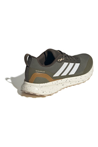 Scarpe da trail running verde militare water repellent con soletta Ortholite Adidas Runfalcon 5 Tr