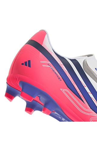 Scarpa da Calcio Bianca Rosa e Blu con Chiusura a Strappo Adidas F50 Hyperfast Club Vel FG